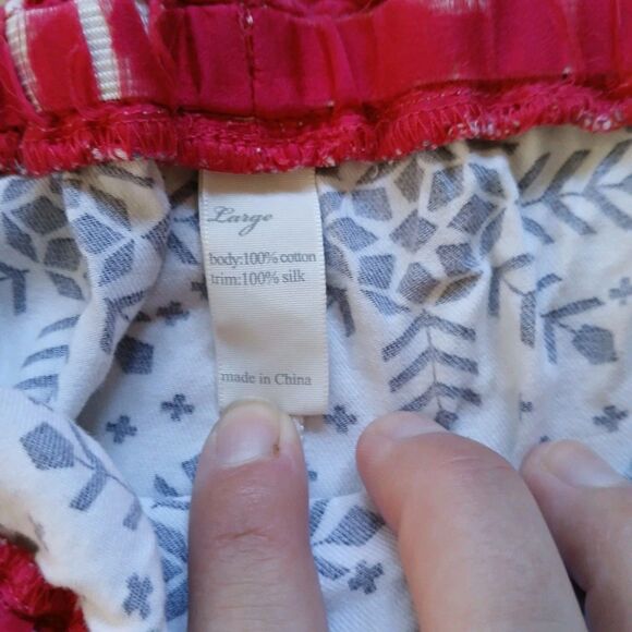 Victoria's Secret 2-Piece Pajama Set Size L Snowflakes Winter Holidays - Picture 10 of 12